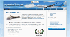 Desktop Screenshot of airserviceunlimited.com