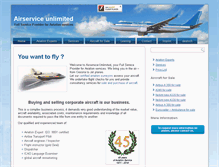 Tablet Screenshot of airserviceunlimited.com